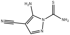 1H-Pyrazole-1-carbothioamide,5-amino-4-cyano-(9CI) 结构式