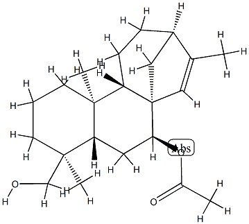 Kaur-15-ene-7β,19-diol 7-acetate 结构式