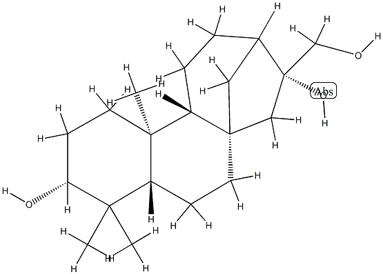 kaurane-3,16,17-triol 结构式