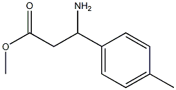 3-氨基-3-(4-甲基苯基)丙酸甲酯 结构式