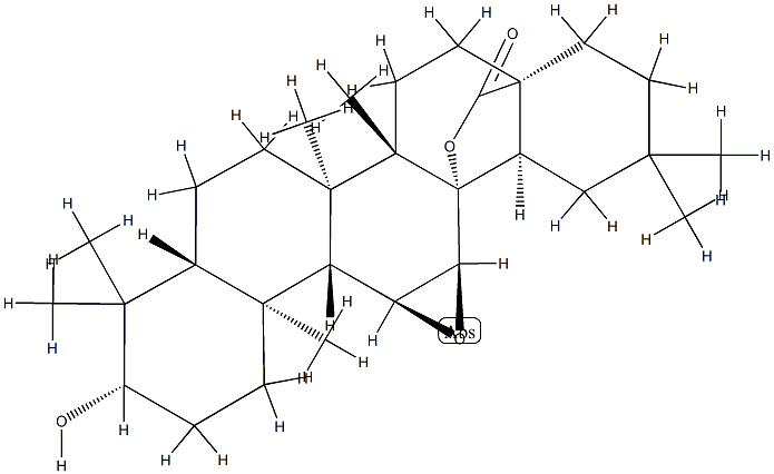 2,6B-DIHYDROXY-3-OXO-11A,12A-EPOXY-24-NORURSA-1,4-DIEN-28,13B-OLIDE 结构式