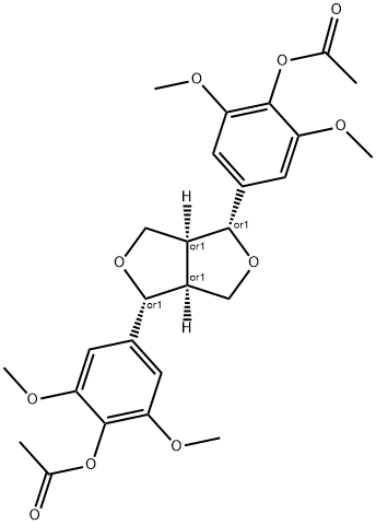 二乙酸丁香树脂醇酯 结构式