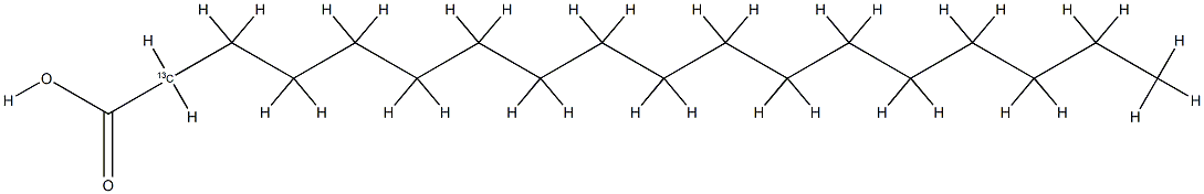 十八烷酸-2-13C 结构式