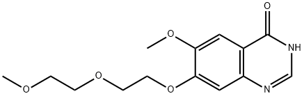 6-Methoxy-7-(2-(2-Methoxyethoxy)ethoxy)quinazolin-4(3H)-one 结构式