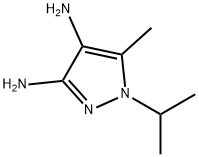 1H-Pyrazole-3,4-diamine,5-methyl-1-(1-methylethyl)-(9CI) 结构式