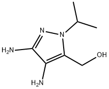 1H-Pyrazole-5-methanol,3,4-diamino-1-(1-methylethyl)-(9CI) 结构式