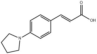 (E)-3-(4-(吡咯烷-1-基)苯基)丙烯酸 结构式