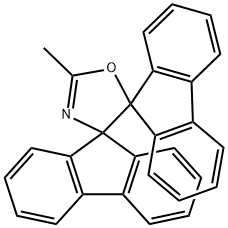 2'-Methyldispiro[9H-fluorene-9,4'-[2]oxazoline-5',9''-[9H]fluorene] 结构式