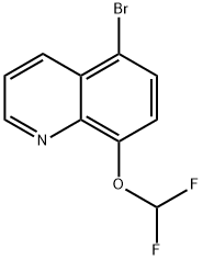 5-溴-8-(二氟甲氧基)喹啉 结构式