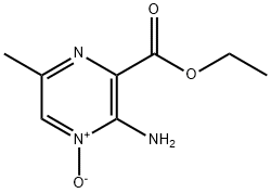 Pyrazinecarboxylic acid, 3-amino-6-methyl-, ethyl ester, 4-oxide 结构式