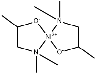 双[1-(N,N-二甲氨基)-2-丙醇]镍(II) 结构式