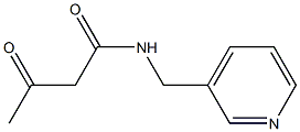 3-oxo-N-(pyridin-3-ylmethyl)butanamide 结构式