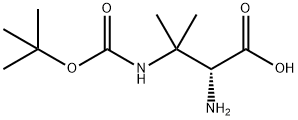 (R)-2-氨基-3-((叔-丁氧羰基)氨基)-3-甲基丁酸 结构式
