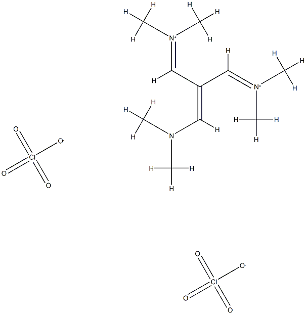 2-dimethylaminomethylene-1,3-bis(dimethylimonio)propane diperchlorate salt 结构式