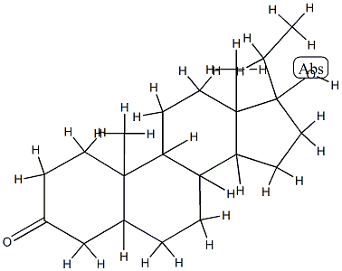 17β-Hydroxy-17-ethyl-5α-androstane-3-one 结构式