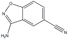 1,2-Benzisoxazole-5-carbonitrile,3-amino-(9CI) 结构式