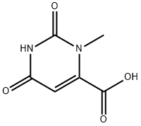 3-甲基-2,6-二氧代-1,2,3,6-四氢嘧啶-4-羧酸 结构式