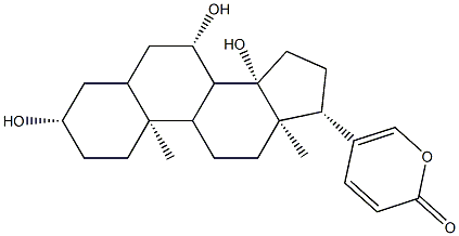 7BETA-羟基蟾毒灵 (华蟾毒它灵后杂 蟾酥X4) 结构式