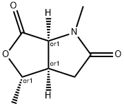 1H-Furo[3,4-b]pyrrole-2,6(3H,6aH)-dione,dihydro-1,4-dimethyl-,(3a-alpha-,4-alpha-,6a-alpha-)-(9CI) 结构式