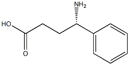 (S)-4-氨基-4-苯基丁酸 结构式