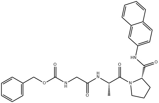 Z-GLY-ALA-PRO-ΒNA 结构式