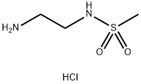 N-(2-氨基乙基)甲磺酰胺盐酸盐 结构式