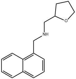 (naphthalen-1-ylmethyl)(oxolan-2-ylmethyl)amine 结构式