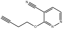 4-Pyridazinecarbonitrile,3-(3-butynyloxy)-(9CI) 结构式