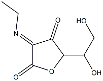 L-threo-3-Hexulosonic  acid,  2-deoxy-2-(ethylimino)-,  -gamma--lactone,  radical  ion(1-)  (9CI) 结构式