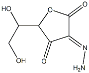 L-threo-2,3-Hexodiulosonic  acid,  -gamma--lactone,  2-hydrazone,  radical  ion(1-)  (9CI) 结构式