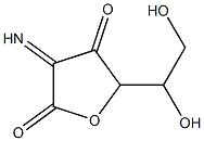 erythro-Hex-2-enonimidic  acid,  -gamma--lactone,  radical  ion(1-)  (9CI) 结构式