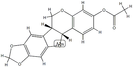 maackiain acetate 结构式