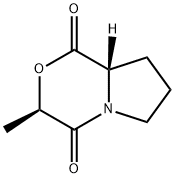 1H-Pyrrolo[2,1-c][1,4]oxazine-1,4(3H)-dione,tetrahydro-3-methyl-,(3R-cis)-(9CI) 结构式