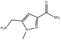 1H-Pyrazole-3-carboxamide,5-(aminomethyl)-1-methyl-(9CI) 结构式