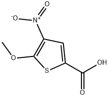 5-甲氧基-4-硝基噻吩-2-羧酸 结构式