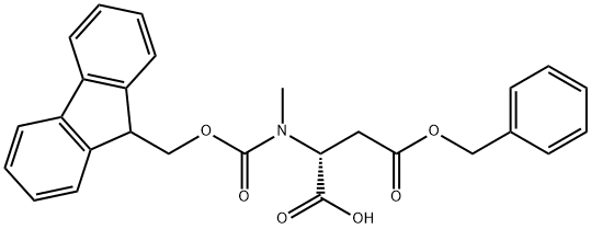 (9H-Fluoren-9-yl)MethOxy]Carbonyl N-Me-D-Asp(OtBu)-OH 结构式