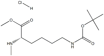 H-N-Me-Lys(Boc)-OMe·HCl 结构式
