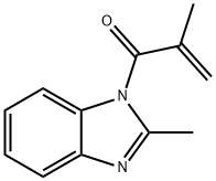 1H-Benzimidazole,2-methyl-1-(2-methyl-1-oxo-2-propenyl)-(9CI) 结构式