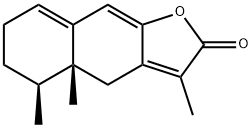 (4aR)-3,4aβ,5β-Trimethyl-4a,5,6,7-tetrahydronaphtho[2,3-b]furan-2(4H)-one 结构式