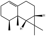[1aS,(-)]-1aα,2,3,5,6,7,7a,7bα-Octahydro-1,1,7α,7aα-tetramethyl-1H-cyclopropa[a]naphthalene 结构式