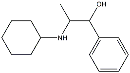 α-[1-(Cyclohexylamino)ethyl]benzyl alcohol 结构式