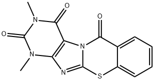 6H-Purino[8,7-b][1,3]benzothiazine-2,4,6(1H,3H)-trione,  1,3-dimethyl- 结构式