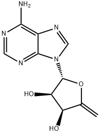 4',5'-Didehydro-5'-deoxyadenosine 结构式