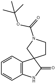 TERT-BUTYL 2-OXOSPIRO[INDOLINE-3,3'-PYRROLIDINE]-1'-CARBOXYLATE 结构式
