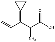 4-Pentenoicacid,2-amino-3-cyclopropylidene-(9CI) 结构式