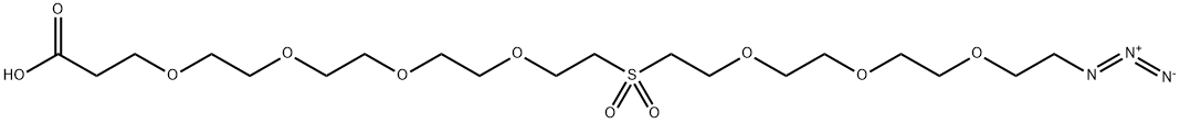 Azido-PEG3-Sulfone-PEG4-acid 结构式