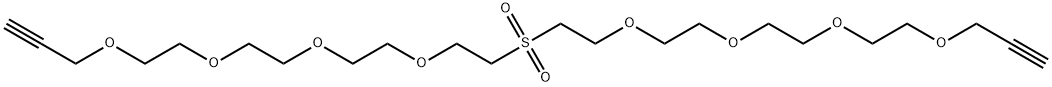 Propargyl-PEG3-Sulfone-PEG3-Propargyl 结构式