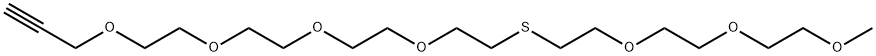 m-PEG3-S-PEG4-propargyl 结构式