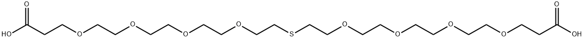 Acid-PEG4-S-PEG4-Acid 结构式