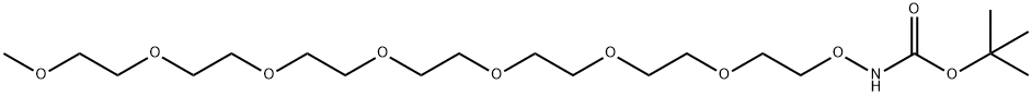 t-Boc-Aminooxy-PEG7-methane 结构式